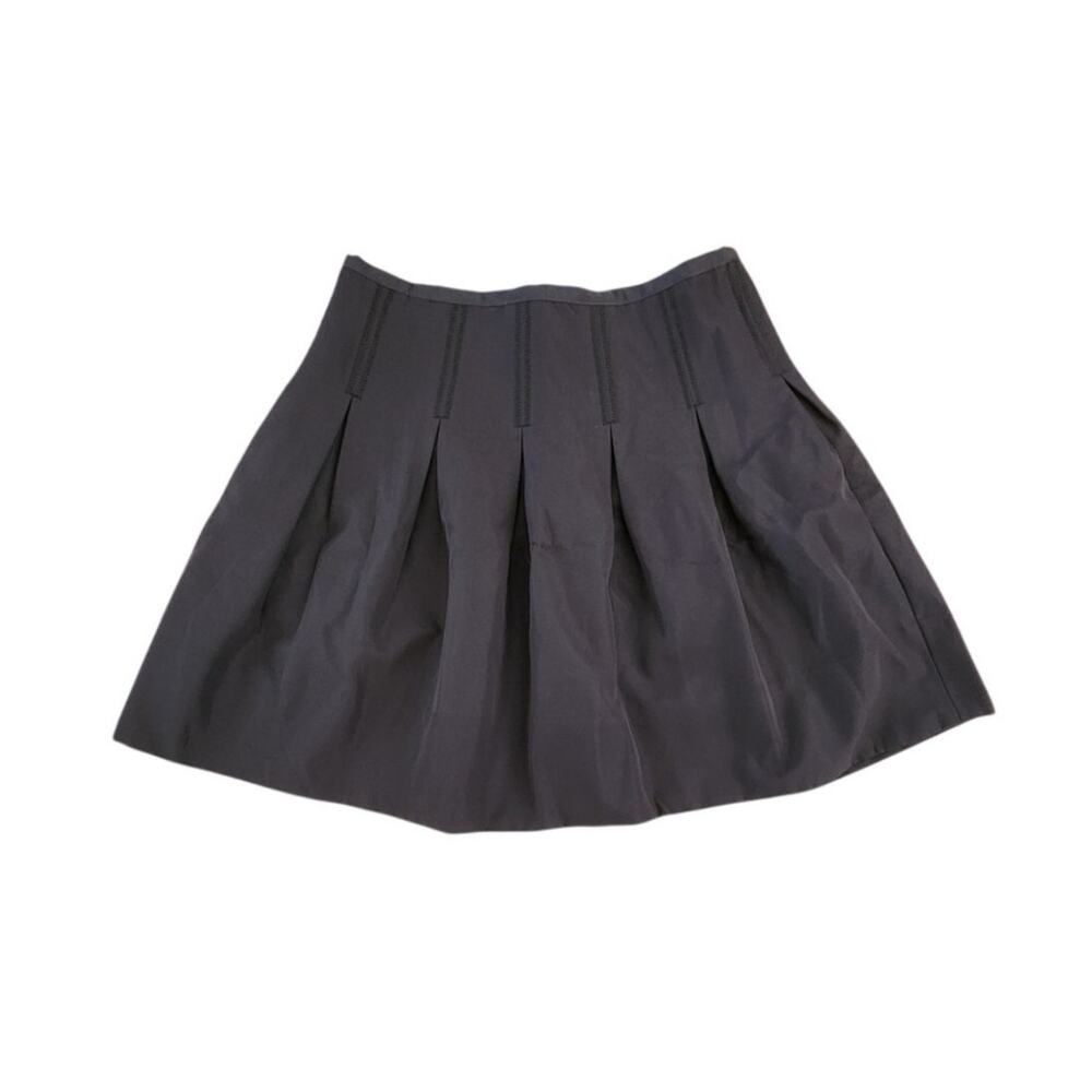 Preppy School Girl Y2K Gap Black Pleated Flare Mini Skirt Pockets Size 4 NWOT